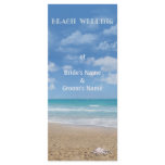 Beach Wedding Menu Card rack cards