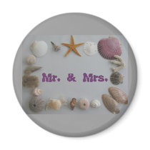 Beach Wedding/Mr. & Mrs. Magnets