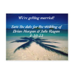 beach wedding postcards
