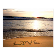 Beach Wedding Postcard