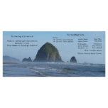 Beach Wedding Program Custom Rack Cards