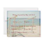 Beach Wedding Reply Cards - Beach Staircase Announcement