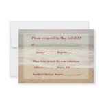 Beach Wedding Reply Cards - Sandy Beach Personalized Invitation