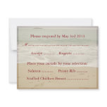 Beach Wedding Reply Cards - Sandy Beach Announcements