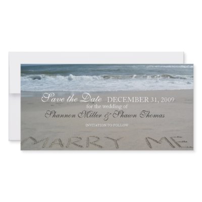 Beach Wedding Save the Date Announcement by lifethroughalens