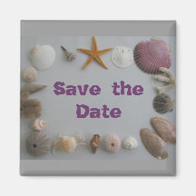 Beach Wedding/Save the Date Fridge Magnet