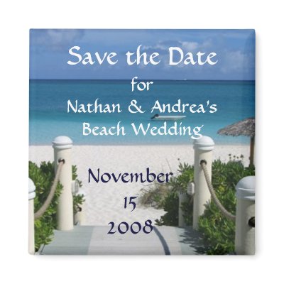 Beach Wedding "Save the Date" by sharpcreations