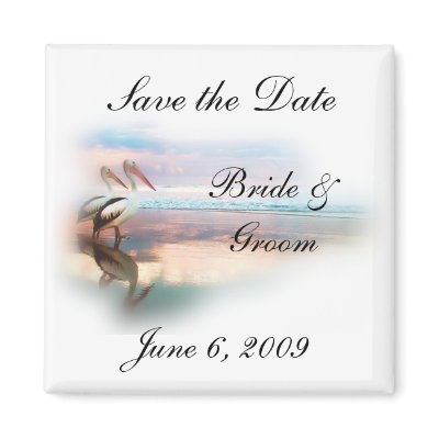 Beach Wedding Save the Date Magnets by kjsweddingshop