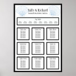 Beach Wedding Shell Table Seating Plan Print