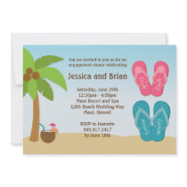 Beach Wedding Shower Invitation
