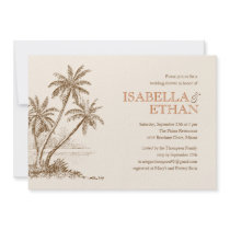 Beach Wedding Shower Invitations