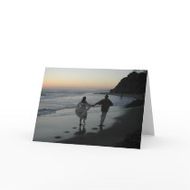 Beach Wedding Silhouette Cards