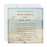 Beach Wedding Square Invitation - Beach Staircase
