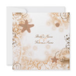 Beach wedding theme ~ elegant reception card custom invitation
