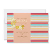 Beach Wedding Theme Save the Date Announcements