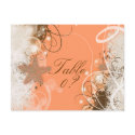 Beach wedding theme ~ table number card postcards
