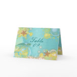 Beach wedding theme ~ table seating 3 placement