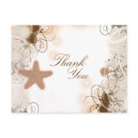 Beach wedding theme ~ thank you post cards