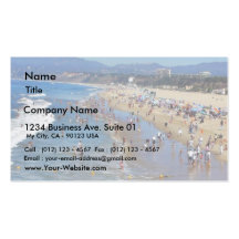 Beach With Surfers Business Cards
