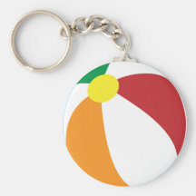 Beachball keychain