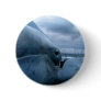 Beached Blue Pinback Button
