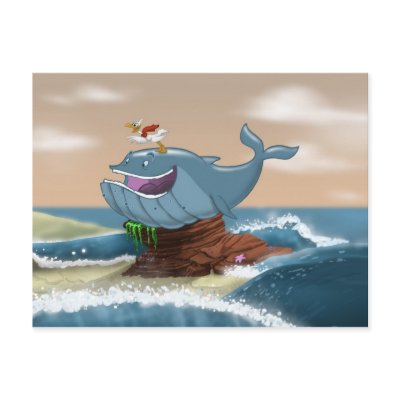 Beached Whale Postcard by adrianropp