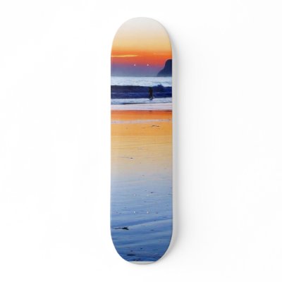 Beaches Point Loma Sunsets Skate Deck by lifesphere