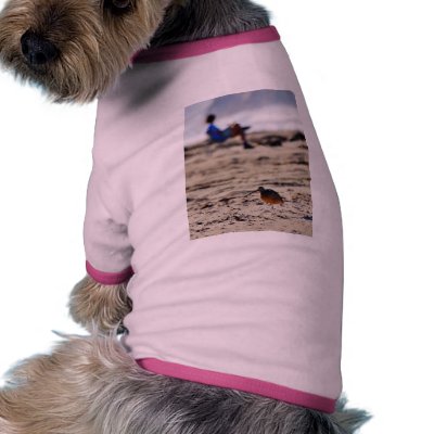 Beaches Sandpipers Ocean Pet Tshirt by lifesphere