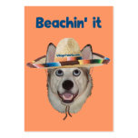 Beachin It Beach Dog business cards