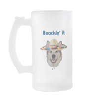 Beachin It Beach Dog Mug