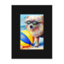 Beachin' Pomeranian ACEO Art Trading Card Postcards