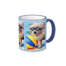 Beachin' (Pomeranian) Mug