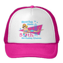 Beachy Keen 50th Birthday Hats
