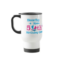 Beachy Keen 50th Birthday Coffee Mug