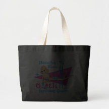 Beachy Keen 60th Birthday Canvas Bags