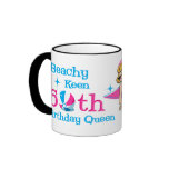 Beachy Keen 60th Birthday Coffee Mugs