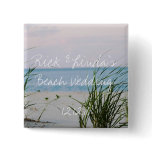 Beachy Wedding - Square Button
