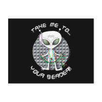 Bead Alien Postcard