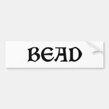 Bead Bumper Sticker