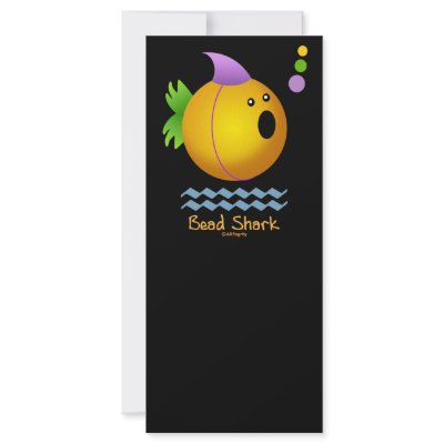 Bead Shark - Gold Rack Card Design by ARTegrity