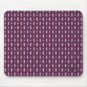 Beaded Curtain 70s Design Plum mousepads