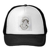 Beaded flapper girl hats