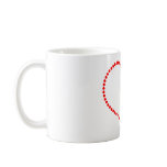 Beaded Red Heart Coffee Mug