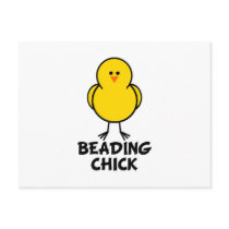 Beading Chick Post Cards