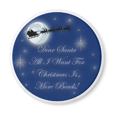 Beading Christmas Refrigerator Magnets by TheChristmasBoutique