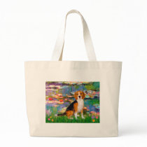 Beagle 7 - Lilies 2 Canvas Bags