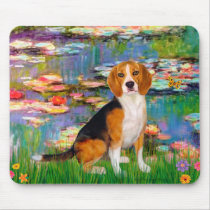 Beagle 7 - Lilies 2 Mouse Pads