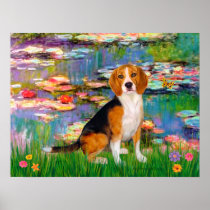 Beagle 7 - Lilies 2 Posters