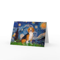 Beagle 7 - Starry Night Card