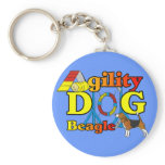 Beagle Agility Gifts Keychain